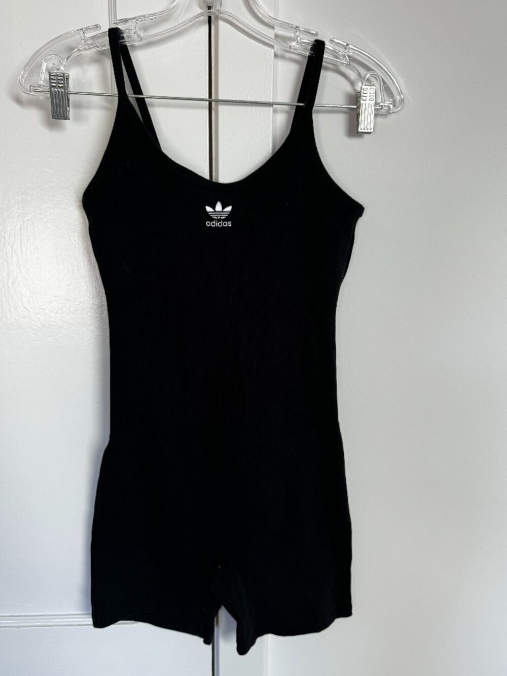 adidas Originals Essentials Rib Bodysuit in Black, style JC6212.
